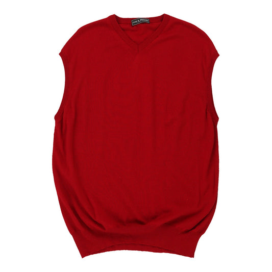 Vintage red Il Granchio Sweater Vest - mens large