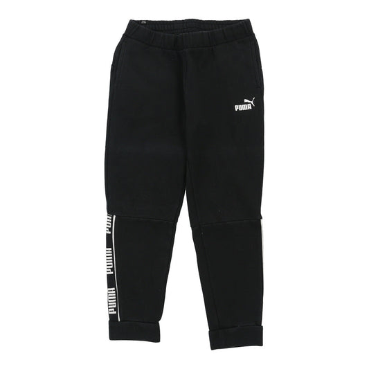 Vintage Puma Joggers - Small Black Cotton