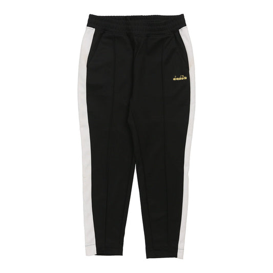 Vintage Diadora Tracksuit - Small Black Polyester