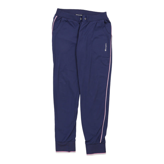 Vintage Champion Tracksuit - Large Navy Polyester