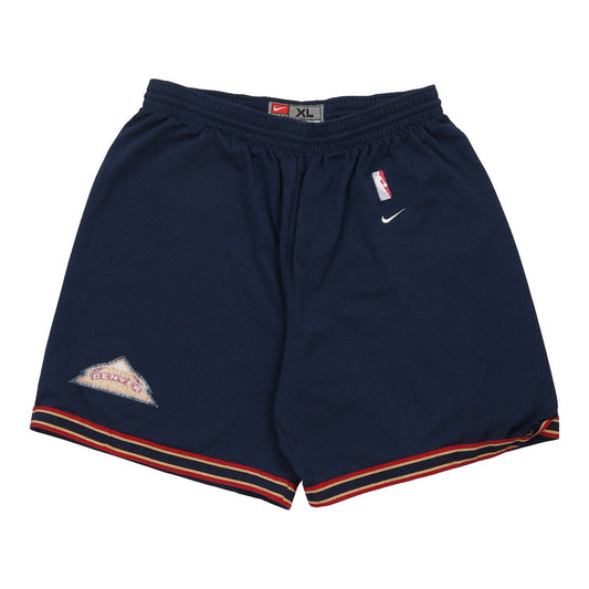 Vintage Denver Nuggets Nike NBA Sport Shorts - XL Navy Polyester