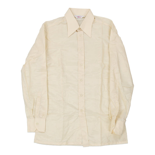 Vintage beige 1970's Confezioni Tc Shirt - mens medium