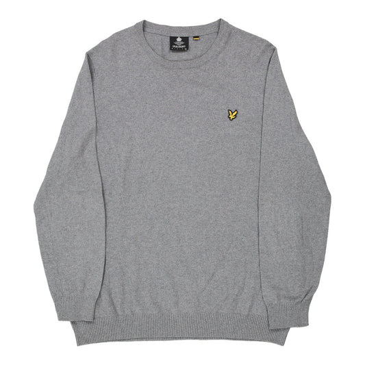 Vintage grey Lyle & Scott Jumper - mens xx-large