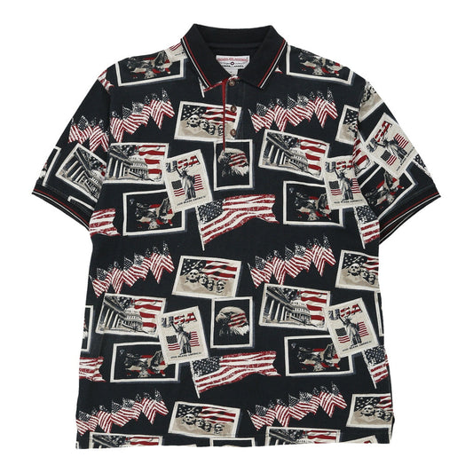 Vintage navy USA Boca Classics Polo Shirt - mens small
