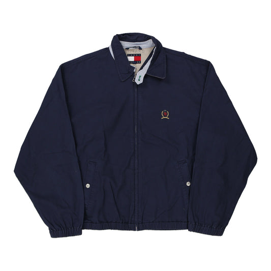 Vintage Tommy Hilfiger Harrington Jacket - Medium Navy Cotton