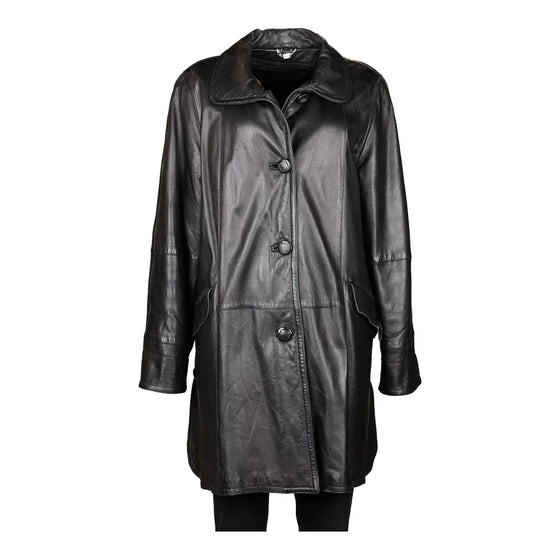 Vintage black Unbranded Leather Jacket - womens xx-large