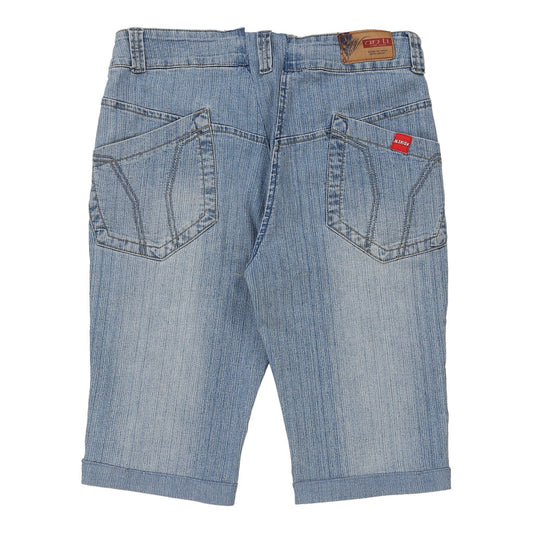 Vintage An Li Denim Shorts - 34W UK 14 Blue Cotton