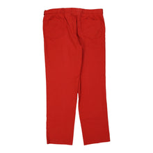  Brooksfield Trousers - 37W 31L Red Cotton - Thrifted.com