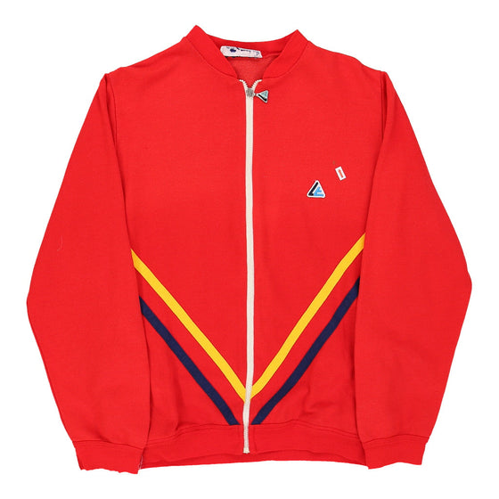 Unbranded Track Jacket - Small Red Polyester - Thrifted.com