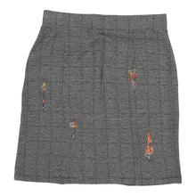  Aventures Des Toiles Embroidered Skirt - Medium Grey Cotton Blend skirt Aventures Des Toiles   