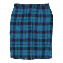  Unbranded Checked Skirt - 29W UK 10 Blue Cotton skirt Unbranded   
