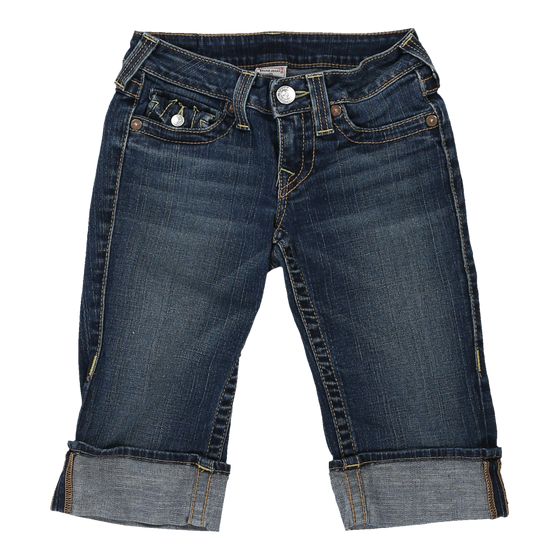 True Religion Denim Shorts - 26W UK 4 Blue Cotton Blend denim shorts True Religion   