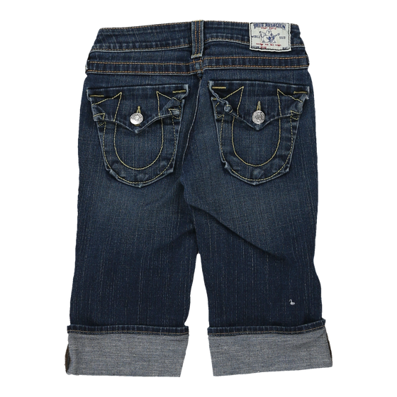 True Religion Denim Shorts - 26W UK 4 Blue Cotton Blend denim shorts True Religion   