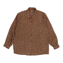  Unbranded Patterned Shirt - Medium Brown Viscose patterned shirt Unbranded   