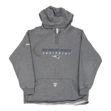  New England Patriots Reebok NFL Hoodie - Small Grey Cotton Blend - Thrifted.com