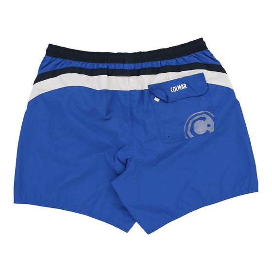 Colmar Swim Shorts - XS Blue Polyester - Thrifted.com