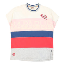  Napapijri T-Shirt - Medium Block Colour Cotton - Thrifted.com