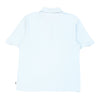 Adidas Polo Shirt - Medium Blue Cotton - Thrifted.com