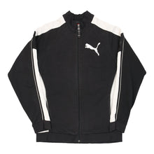  Puma Track Jacket - XL Black Cotton Blend - Thrifted.com