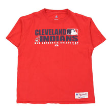  Cleveland Guardians Majestic MLB T-Shirt - Large Red Cotton t-shirt Majestic   