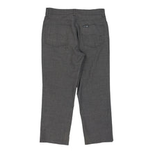  Cotton Belt Trousers - 32W 26L Grey Wool Blend - Thrifted.com