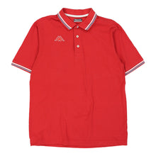  Kappa Polo Shirt - Medium Red Cotton - Thrifted.com