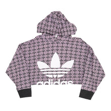  Adidas Cropped Hoodie - XS Purple Cotton hoodie Adidas   