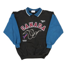  Commonwealth Games 1994 Canada Reebok Sweatshirt - Small Black Cotton Blend sweatshirt Reebok   