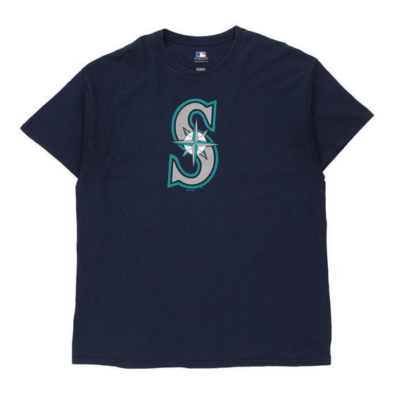 Seattle Mariners MLB Graphic T-Shirt - XL Blue Cotton