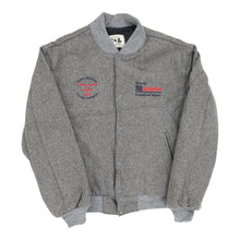  North Western Unbranded Varsity Jacket - 2XL Grey Wool Blend Varsity Jacket Unbranded   