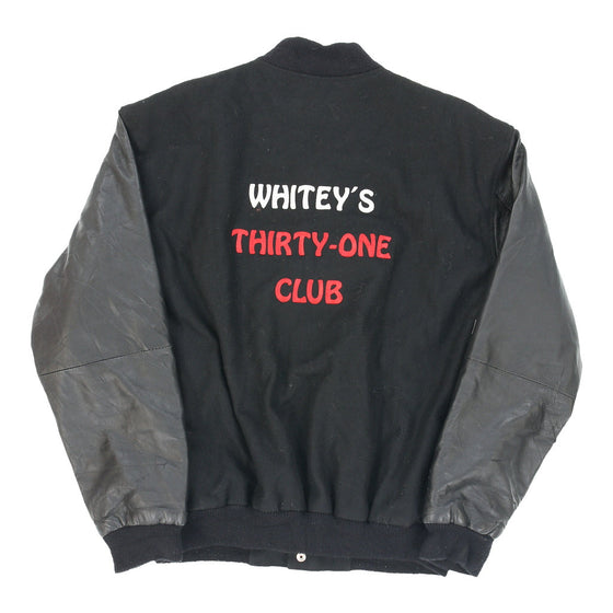 Whiteys 31 Club La Loving Varsity Jacket - Medium Black Wool Blend Varsity Jacket La Loving   