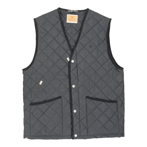 Conte Of Florence Gilet - Small Grey Polyester - Thrifted.com