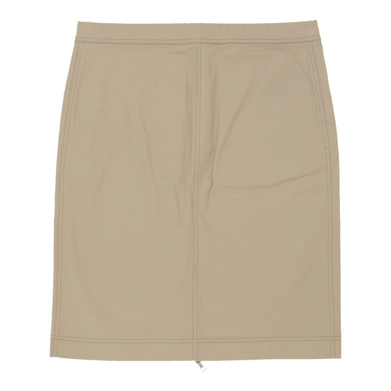 Vintage beige Moschino Midi Skirt - womens 33" waist