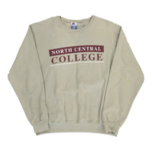  North Central College Champion College Sweatshirt - XL Beige Cotton sweatshirt Champion   