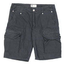  Avirex Cargo Shorts - 32W 11L Black Cotton - Thrifted.com