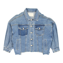  Unbranded Cropped Denim Jacket - Large Blue Cotton - Thrifted.com