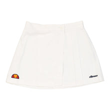  Ellesse Tennis Skirt - 27W UK 8 White Cotton - Thrifted.com
