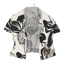  Desigual Floral Cardigan - XL Black & White Cotton Blend - Thrifted.com