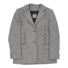  Cgv Firenze Blazer - Medium Grey Wool - Thrifted.com