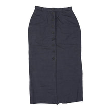  Betty Barclay Maxi Skirt - 26W UK 6 Blue Cotton Blend - Thrifted.com