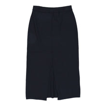  Betty Barclay Maxi Skirt - 27W UK 8 Navy Wool Blend - Thrifted.com