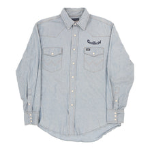  Gas Tech Wrangler Denim Shirt - Large Blue Cotton denim shirt Wrangler   