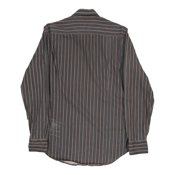 Guess Striped Shirt - Small Grey Cotton shirt Guess   