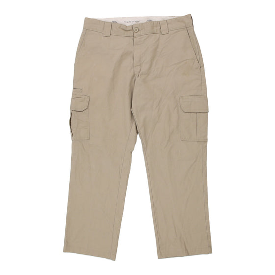 Vintage beige Dickies Cargo Trousers - mens 34" waist