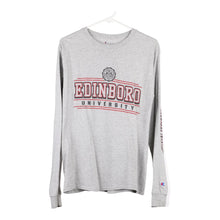  Vintage grey Edinboro University Champion Long Sleeve T-Shirt - mens small
