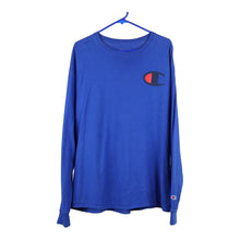  Vintage blue Champion Long Sleeve T-Shirt - mens x-large
