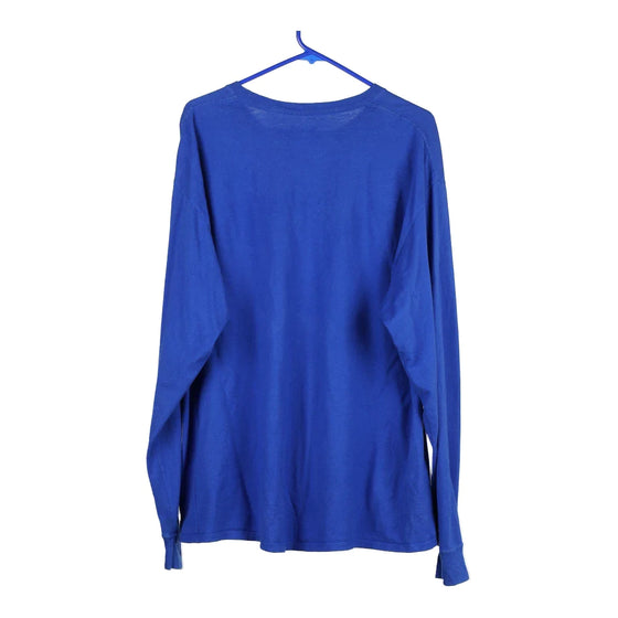 Vintage blue Champion Long Sleeve T-Shirt - mens x-large