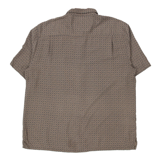 Vintage brown Vintage Silk Hawaiian Shirt - mens xx-large