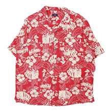  Vintage red George Hawaiian Shirt - mens xx-large