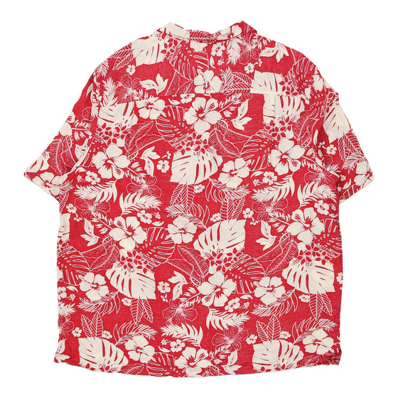 Vintage red George Hawaiian Shirt - mens xx-large